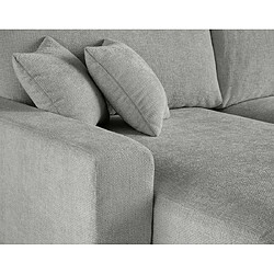 Lisa design canapé panoramique convertible - Gris pas cher