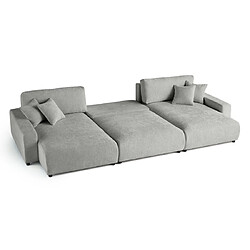 Avis Lisa design canapé panoramique convertible - Gris
