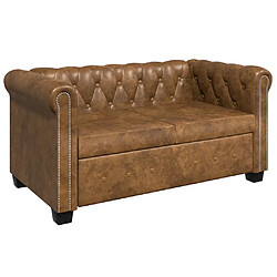 vidaXL Canapé Chesterfield