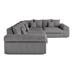 Acheter Lisa Design Aspen - canapé d'angle réversible 5 places - assise profonde - en velours côtelé