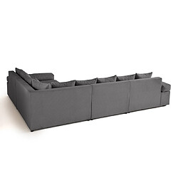 Lisa Design Aspen - canapé d'angle réversible 5 places - assise profonde - en velours côtelé pas cher