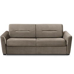 Inside 75 AMAZONE - Taupe clair Canapé convertible 3 places - Ouverture EXPRESS - Matelas 16 cm - Style suédois