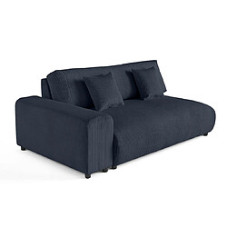 Lisa design canapé modulable 3 places - Bleu marine