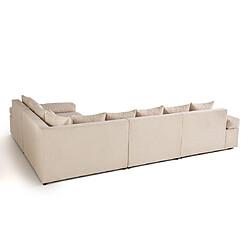 Lisa Design Aspen - canapé d'angle réversible 5 places - assise profonde - en velours côtelé pas cher