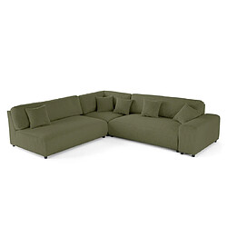 Avis Lisa Design Garance - canapé modulable d'angle gauche - 6 places - en velours côtelé