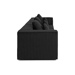 Avis Lisa Design canapé modulable 3 places - Noir