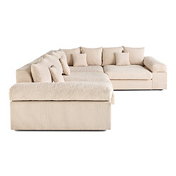 Acheter Lisa Design Aspen - canapé d'angle réversible 5 places - assise profonde - en velours côtelé