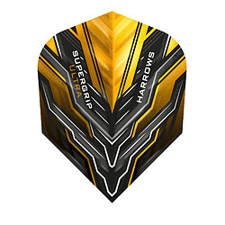 Harrows ailettes fléchettes Supergrip Ultra - Jaune