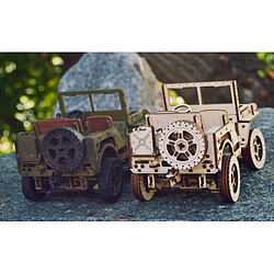 Maquette voiture 4x4 en bois - Échelle 1/28