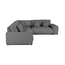 Lisa Design Garance - canapé modulable d'angle droit - 5 places - en velours côtelé pas cher