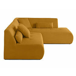 Avis Lisa design canapé modulable d'angle droit - Jaune