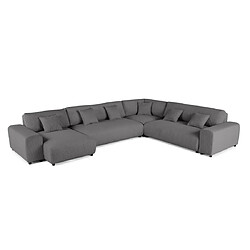 Acheter Lisa design canapé modulable 8 places Garance - Gris clair