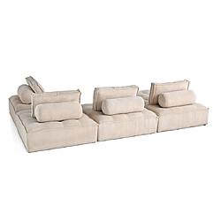 Bestmobilier canapé modulable Marisol - Beige pas cher