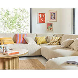 Lisa design canapé d'angle modulable - Beige