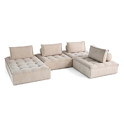 Avis Bestmobilier canapé modulable Marisol - Beige