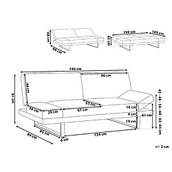 Beliani Canapé-lit YORK