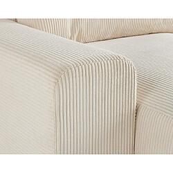 Lisa design canapé modulable méridienne gauche - Beige pas cher
