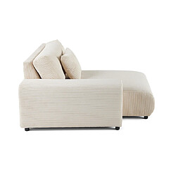Avis Lisa design canapé modulable méridienne gauche - Beige