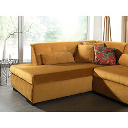 Acheter Lisa design Vermont canapé panoramique angle gauche - Jaune
