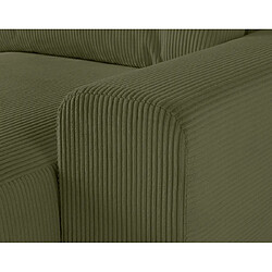 Lisa design méridienne 2 places velours - Vert pas cher