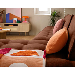Lisa Design Marisol - canapé d'angle modulable 4 places - velours texturé pas cher
