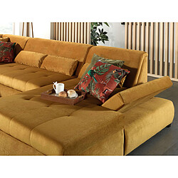 Avis Lisa design Vermont canapé panoramique angle gauche - Jaune