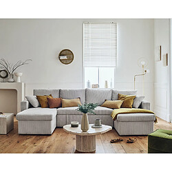 Acheter Bestmobilier Canapé panoramique Cyrus - Gris clair