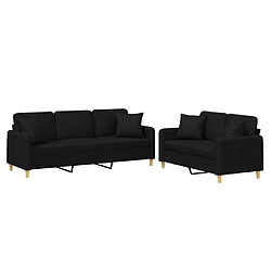 VIDAXL Ensemble 2 pcs - Noir