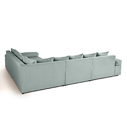 Lisa Design Aspen - canapé d'angle réversible 5 places - assise profonde - en velours côtelé pas cher