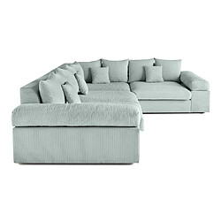 Acheter Lisa Design Aspen - canapé d'angle réversible 5 places - assise profonde - en velours côtelé