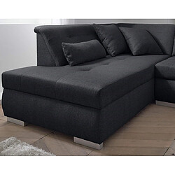 Acheter Lisa design Canapé panoramique Vermont - Noir