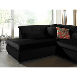 Acheter Lisa design Canapé panoramique angle gauche - Noir