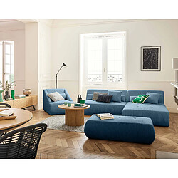 Lisa design Canapé modulable Onyx - Bleu
