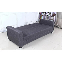 Acheter Paris Prix Tosello - Canapé convertible 3 places - Gris