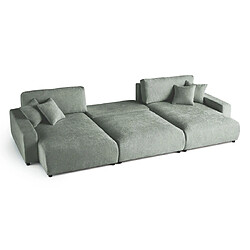 Avis Lisa design canapé panoramique convertible Pivoine - Vert
