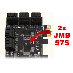 Avis Kalea-Informatique Carte PCIe 3.0 10 Ports SATA JMB575