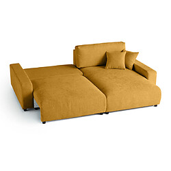 Avis Lisa Design Pivoine - canapé d'angle réversible - 4 places - convertible avec coffre - en velours