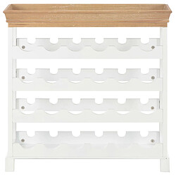 Avis vidaXL Armoire à vin - Blanc
