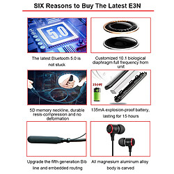 Écouteurs Bluetooth 5.0 Rouge pas cher