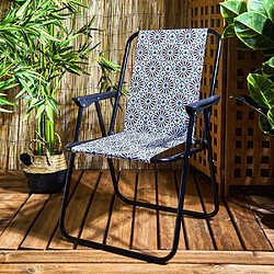 The home deco factory Chaises de jardin pliantes - Orange noir