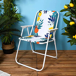 The home deco factory Chaises de jardin pliantes - Blanc