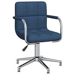 vidaXL Chaise pivotante - Bleu