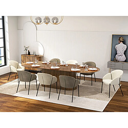 Moloo CANDICE-Chaise en tissu Luxury Taupe (x2)