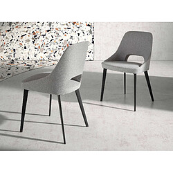 Avis Angel Cerda Chaise en tissu gris