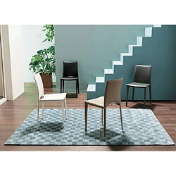 Inside 75 Chaise VIVA en Cuir - Lot de 2 - Blanc