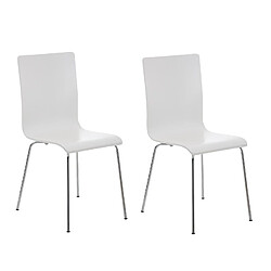 Decoshop26 Chaises cuisine (lot de 2) - Bois et métal