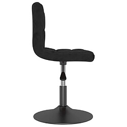 Acheter vidaXL Lot de 6 Chaises Pivotantes - Noir Velours