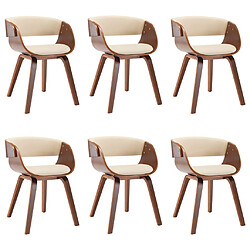 vidaXL Chaises - Similicuir - Lot de 6