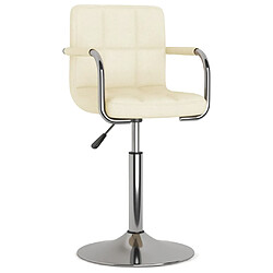 VIDAXL Chaise de salle à manger - Crème