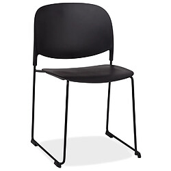ALTEREGO Chaise 'PILA' noire